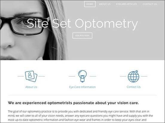 website header with half a face who has glasses on